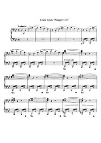 Nuages gris - Franz Liszt